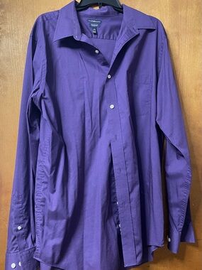 croft & barrow Men's Deep Purple Dress Shirt